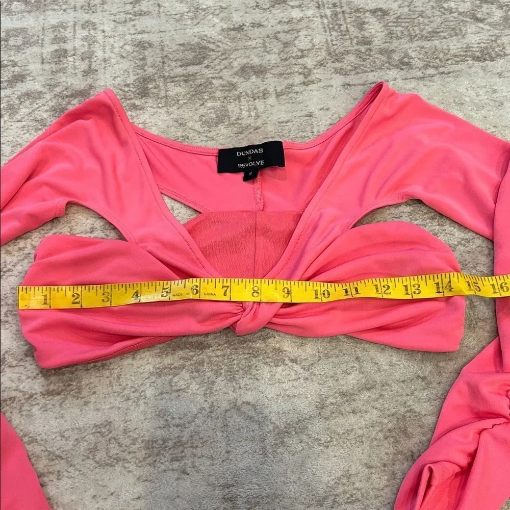 Revolve X Dundas Pink Off-Shoulder Women's Top size small